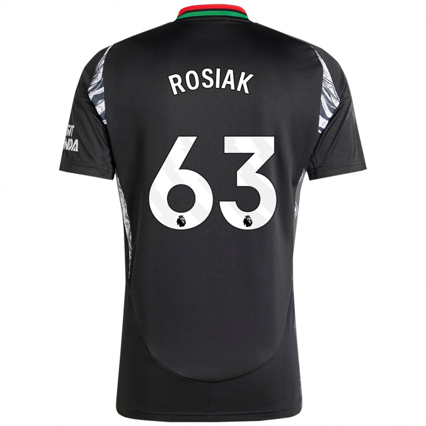 Niño Camiseta Michal Rosiak #63 Negro 2ª Equipación 2024/25 La Camisa