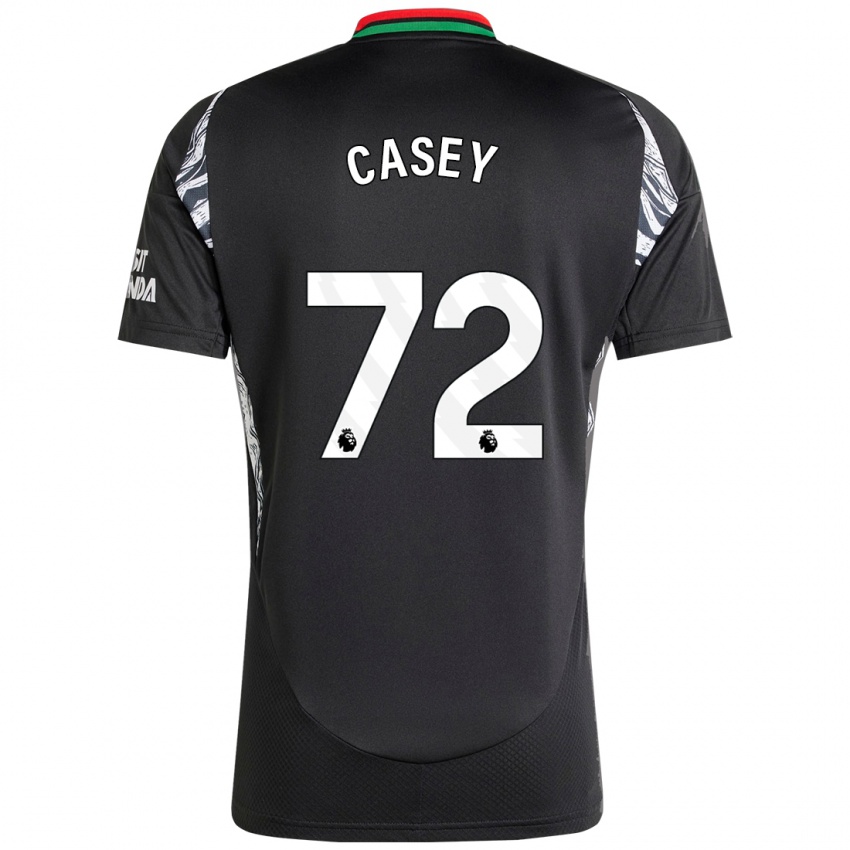 Niño Camiseta Dan Casey #72 Negro 2ª Equipación 2024/25 La Camisa