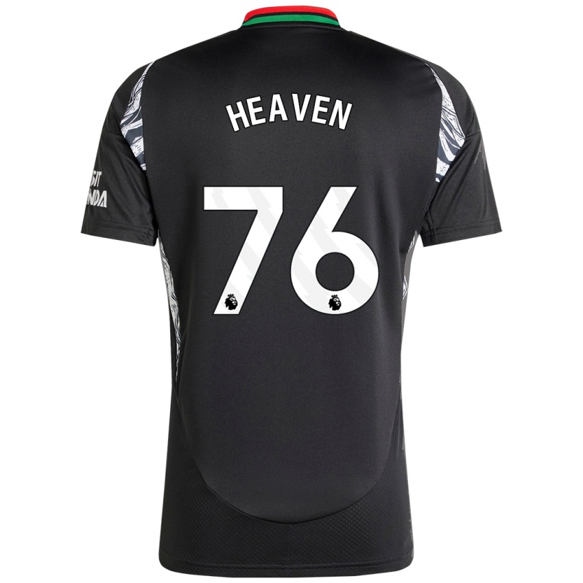 Niño Camiseta Ayden Heaven #76 Negro 2ª Equipación 2024/25 La Camisa