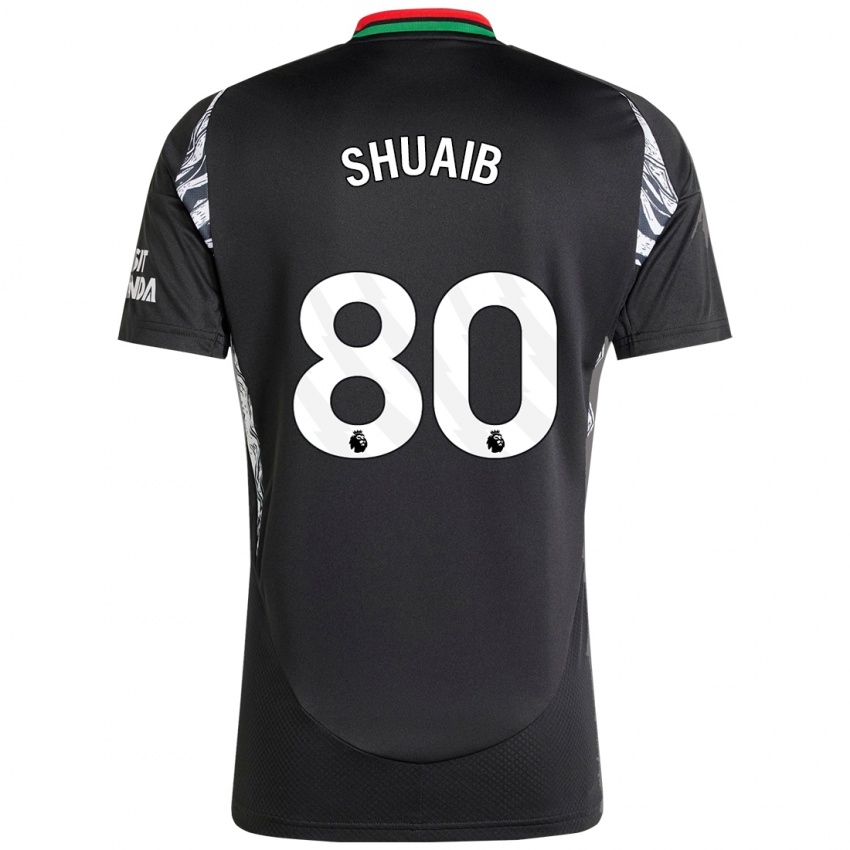 Niño Camiseta Zac Shuaib #80 Negro 2ª Equipación 2024/25 La Camisa