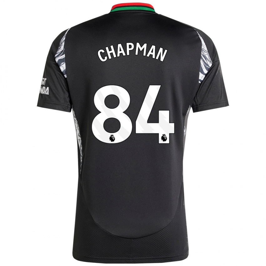 Niño Camiseta Samuel Chapman #84 Negro 2ª Equipación 2024/25 La Camisa