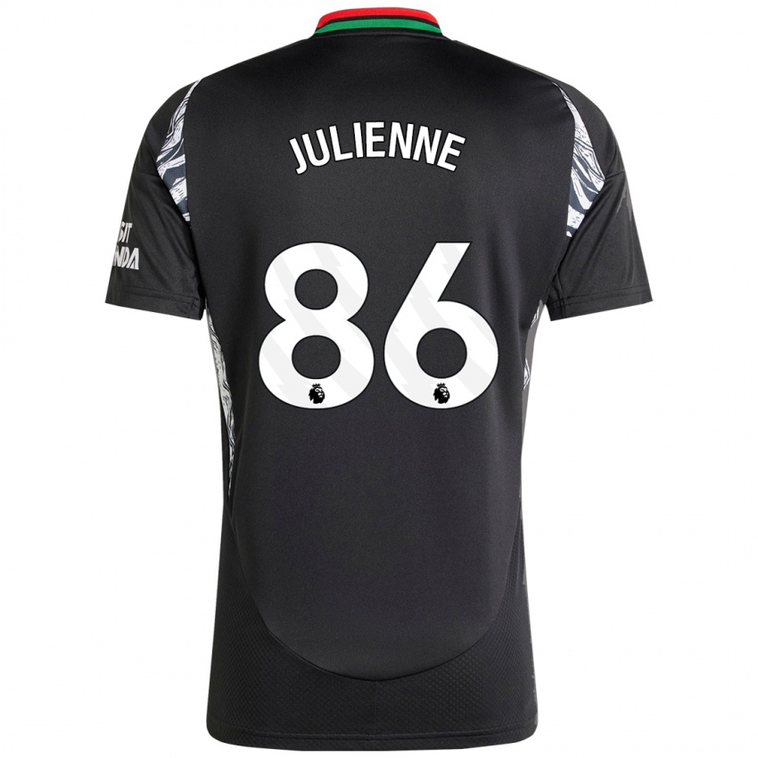 Niño Camiseta Theo Julienne #86 Negro 2ª Equipación 2024/25 La Camisa