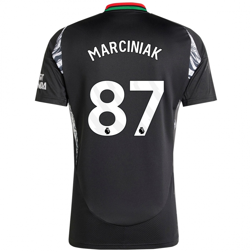 Niño Camiseta Alex Marciniak #87 Negro 2ª Equipación 2024/25 La Camisa