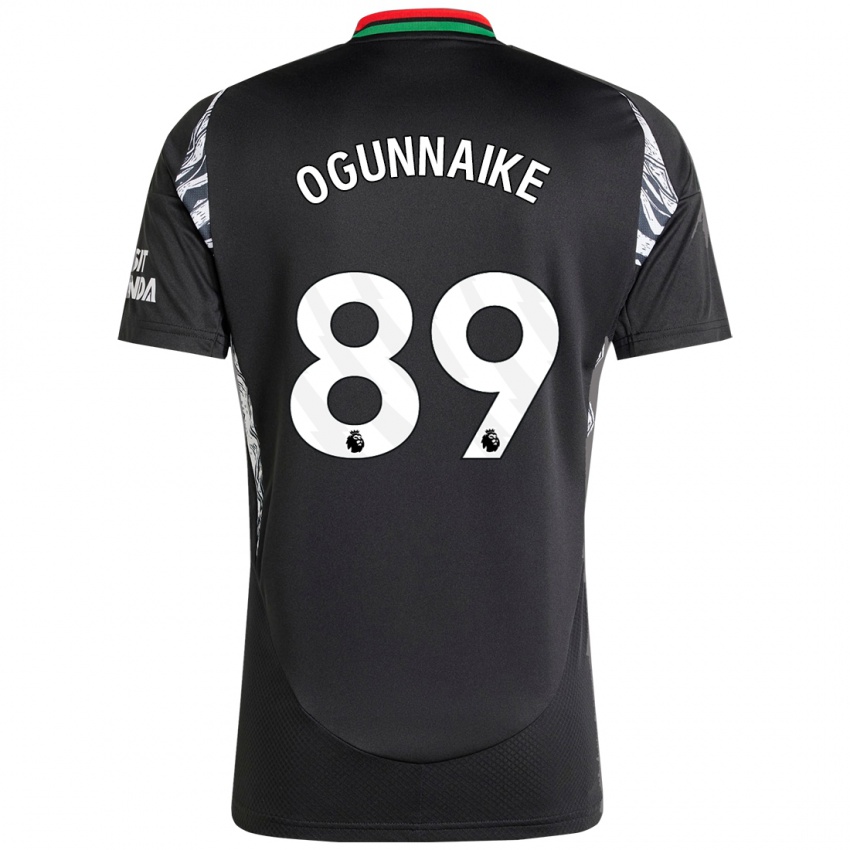 Niño Camiseta Josh Ogunnaike #89 Negro 2ª Equipación 2024/25 La Camisa