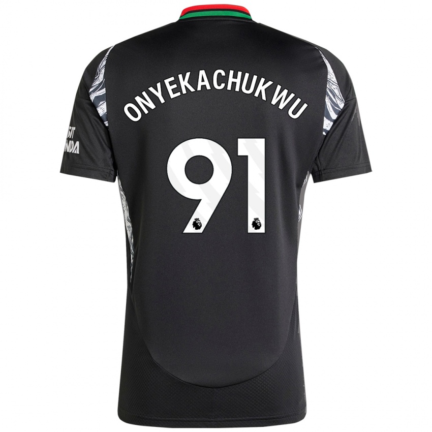 Niño Camiseta Samuel Onyekachukwu #91 Negro 2ª Equipación 2024/25 La Camisa