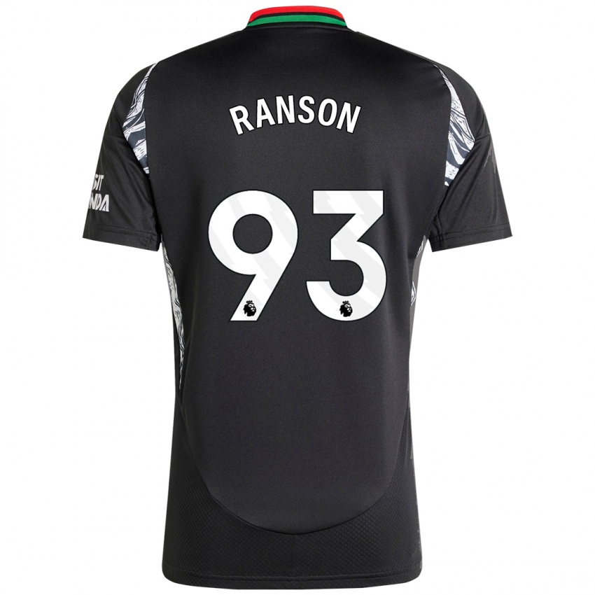 Niño Camiseta Khari Ranson #93 Negro 2ª Equipación 2024/25 La Camisa