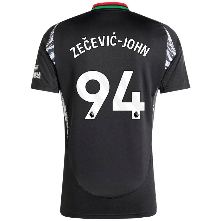 Niño Camiseta Louis Zečević-John #94 Negro 2ª Equipación 2024/25 La Camisa