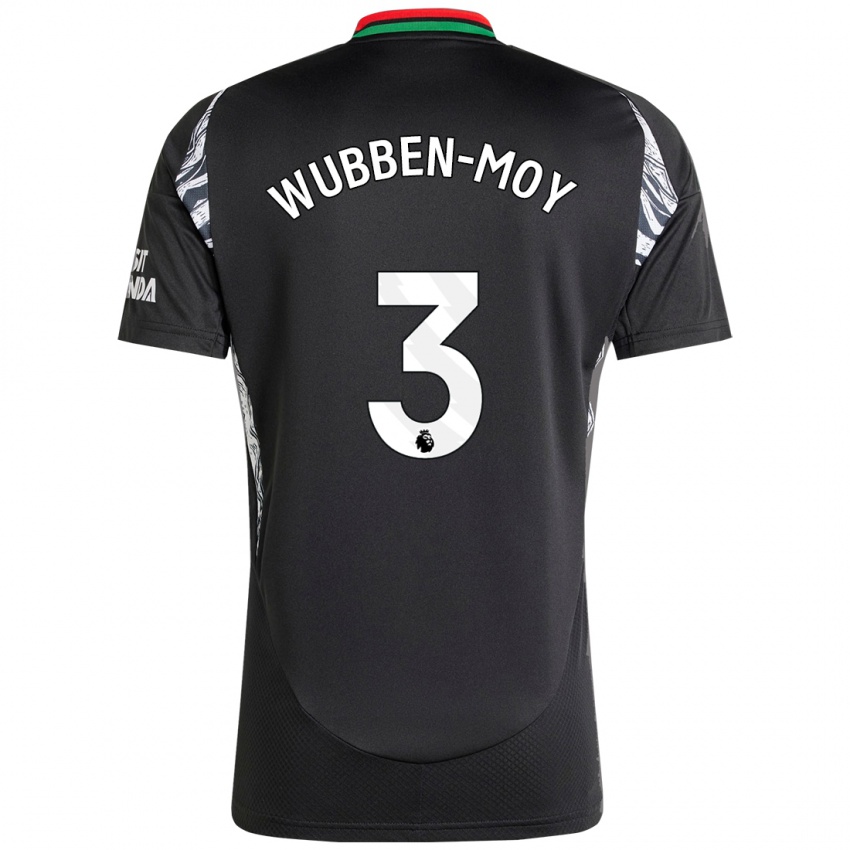 Niño Camiseta Lotte Wubben-Moy #3 Negro 2ª Equipación 2024/25 La Camisa