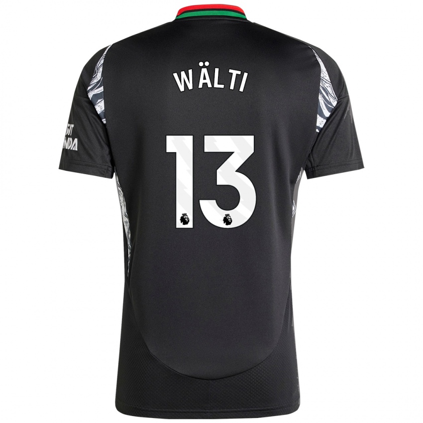 Niño Camiseta Lia Wälti #13 Negro 2ª Equipación 2024/25 La Camisa