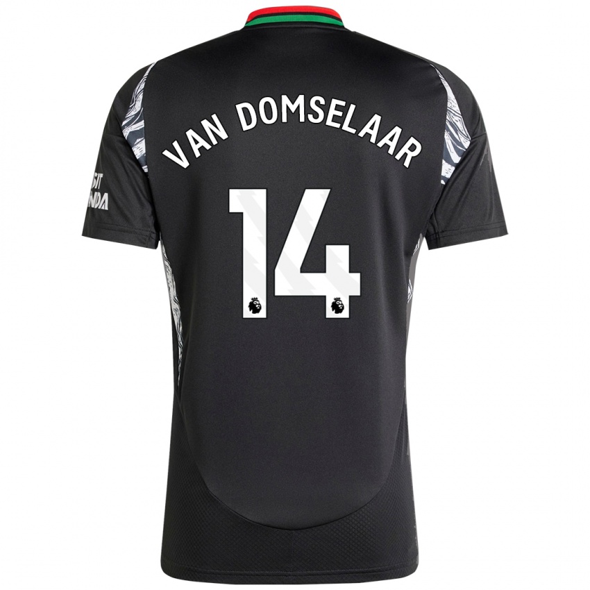 Niño Camiseta Daphne Van Domselaar #14 Negro 2ª Equipación 2024/25 La Camisa