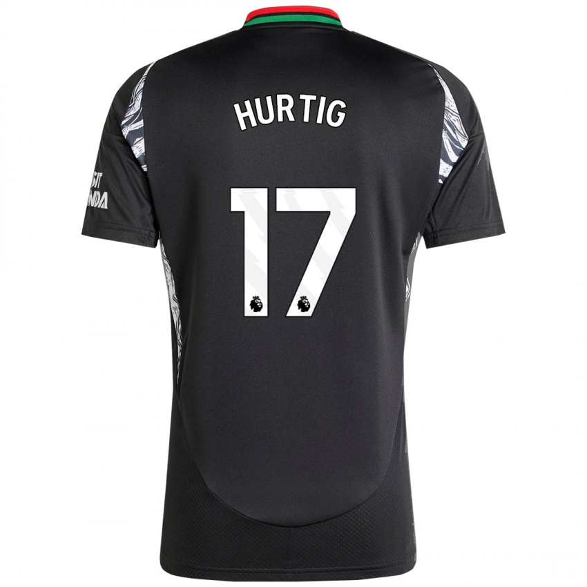 Niño Camiseta Lina Hurtig #17 Negro 2ª Equipación 2024/25 La Camisa