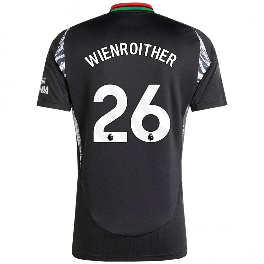 Niño Camiseta Laura Wienroither #26 Negro 2ª Equipación 2024/25 La Camisa