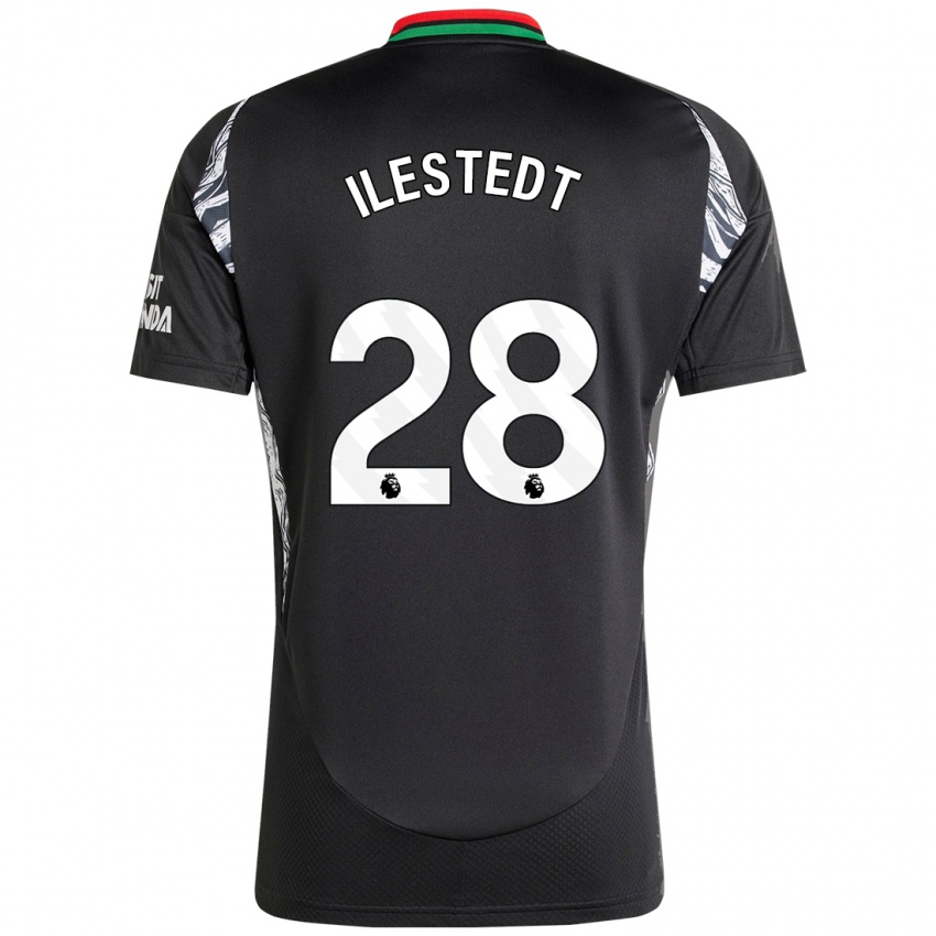 Niño Camiseta Amanda Ilestedt #28 Negro 2ª Equipación 2024/25 La Camisa