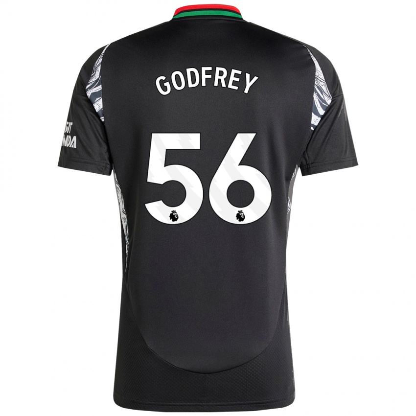 Niño Camiseta Freya Godfrey #56 Negro 2ª Equipación 2024/25 La Camisa