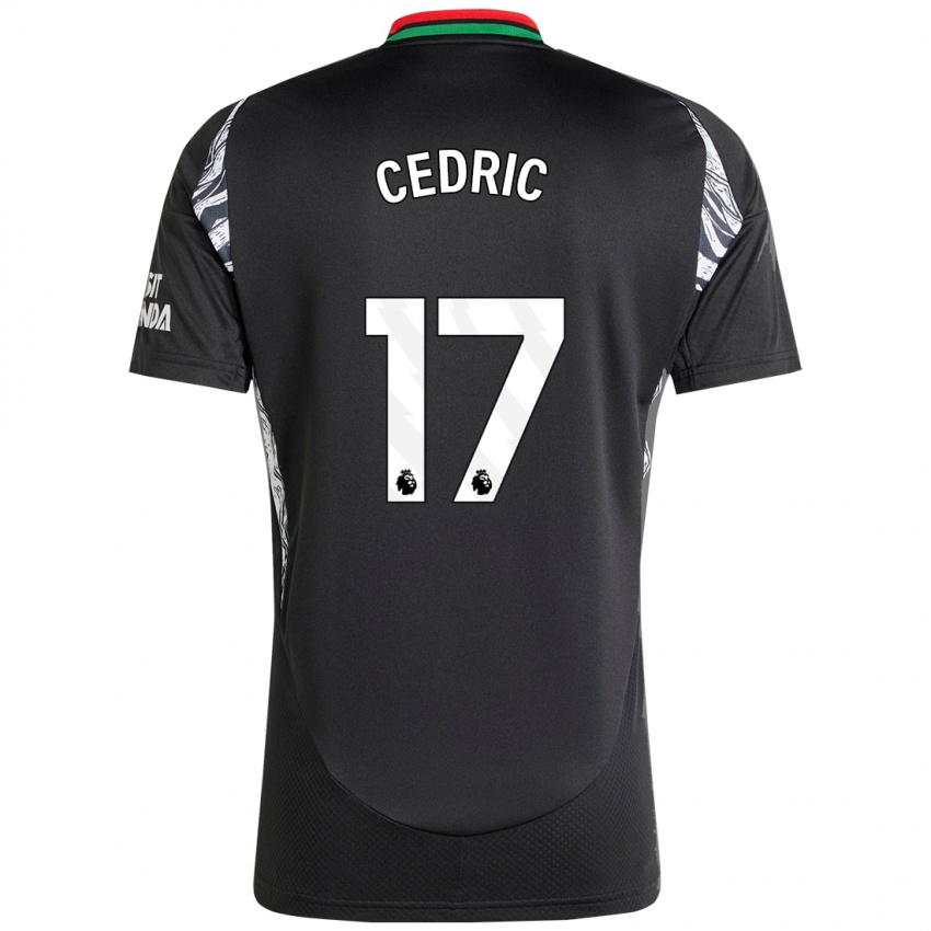 Niño Camiseta Cedric Soares #17 Negro 2ª Equipación 2024/25 La Camisa