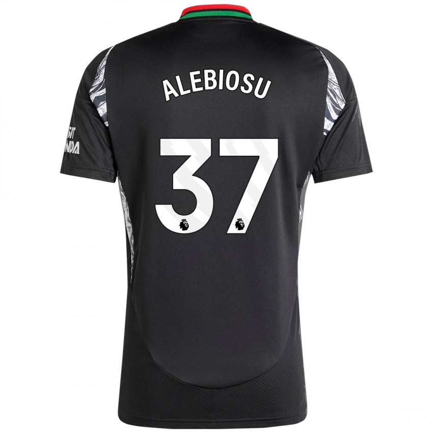 Niño Camiseta Ryan Alebiosu #37 Negro 2ª Equipación 2024/25 La Camisa