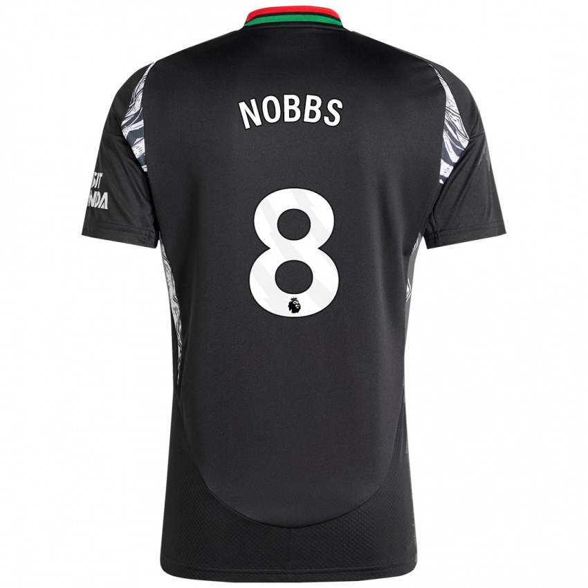 Niño Camiseta Nobbs #8 Negro 2ª Equipación 2024/25 La Camisa