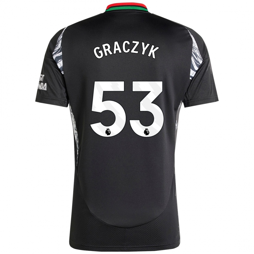 Niño Camiseta Hubert Graczyk #53 Negro 2ª Equipación 2024/25 La Camisa