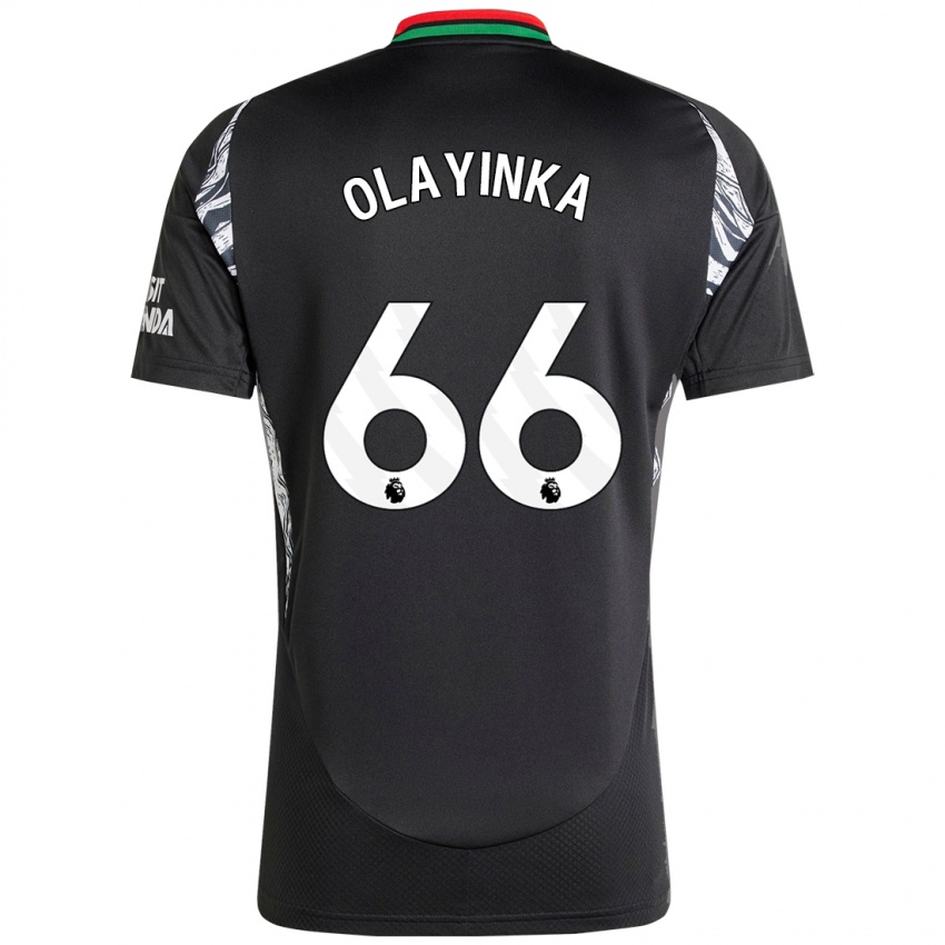 Niño Camiseta James Olayinka #66 Negro 2ª Equipación 2024/25 La Camisa