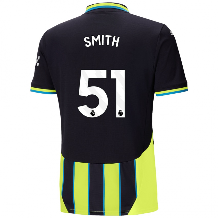 Niño Camiseta Isaac Smith #51 Azul Amarillo 2ª Equipación 2024/25 La Camisa