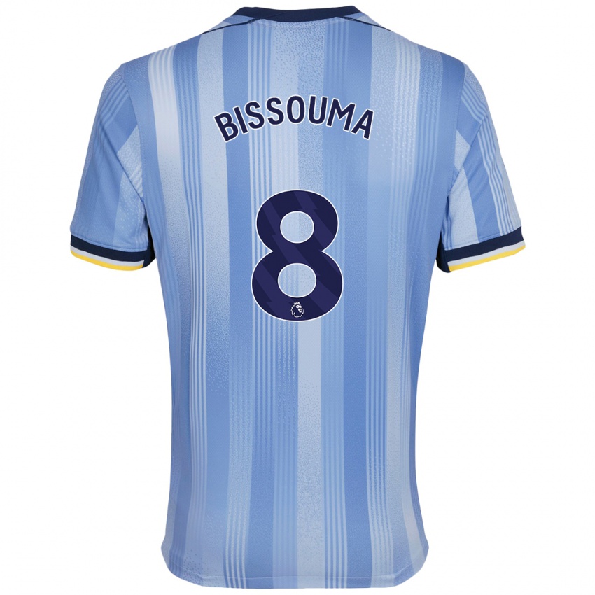 Niño Camiseta Yves Bissouma #8 Azul Claro 2ª Equipación 2024/25 La Camisa