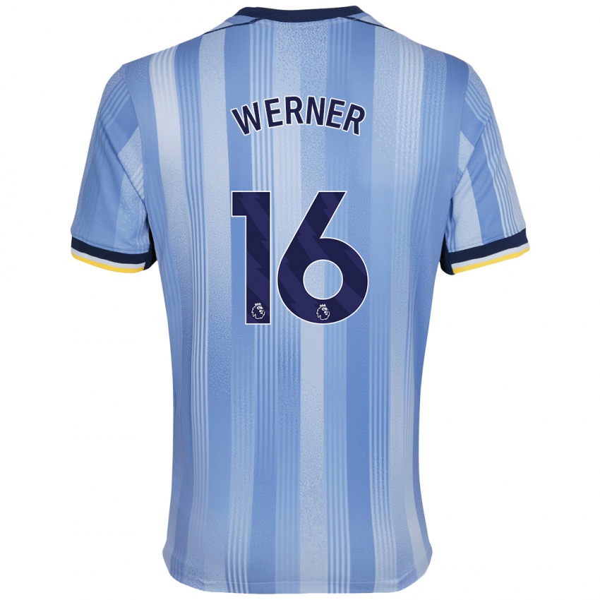 Niño Camiseta Timo Werner #16 Azul Claro 2ª Equipación 2024/25 La Camisa