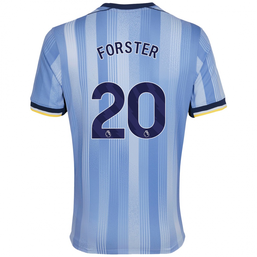 Niño Camiseta Fraser Forster #20 Azul Claro 2ª Equipación 2024/25 La Camisa