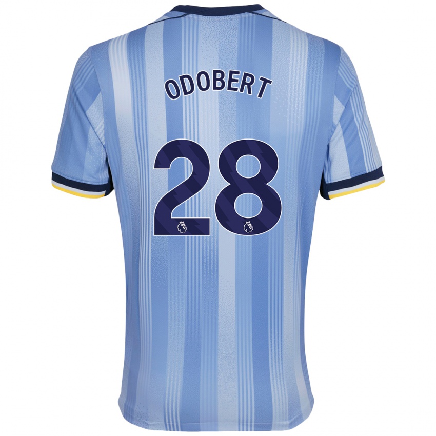 Niño Camiseta Wilson Odobert #28 Azul Claro 2ª Equipación 2024/25 La Camisa