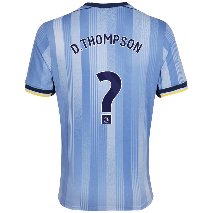 Niño Camiseta Dylan Thompson #0 Azul Claro 2ª Equipación 2024/25 La Camisa