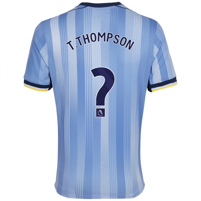 Niño Camiseta Tynan Thompson #0 Azul Claro 2ª Equipación 2024/25 La Camisa