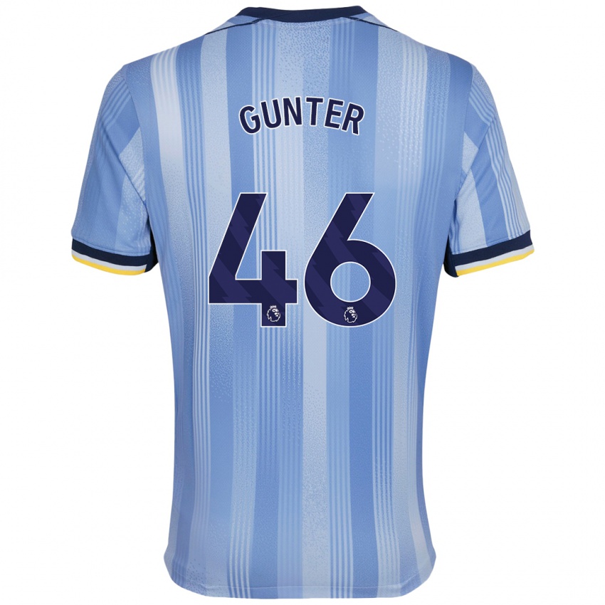 Niño Camiseta Luca Gunter #46 Azul Claro 2ª Equipación 2024/25 La Camisa