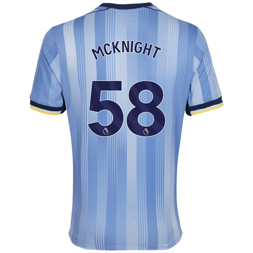 Niño Camiseta Maxwell Mcknight #58 Azul Claro 2ª Equipación 2024/25 La Camisa