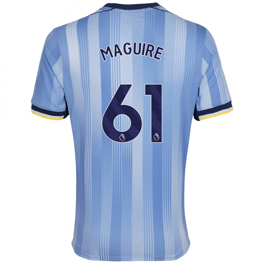 Niño Camiseta Aaron Maguire #61 Azul Claro 2ª Equipación 2024/25 La Camisa