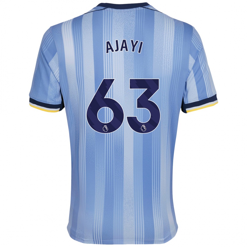 Niño Camiseta Damola Ajayi #63 Azul Claro 2ª Equipación 2024/25 La Camisa