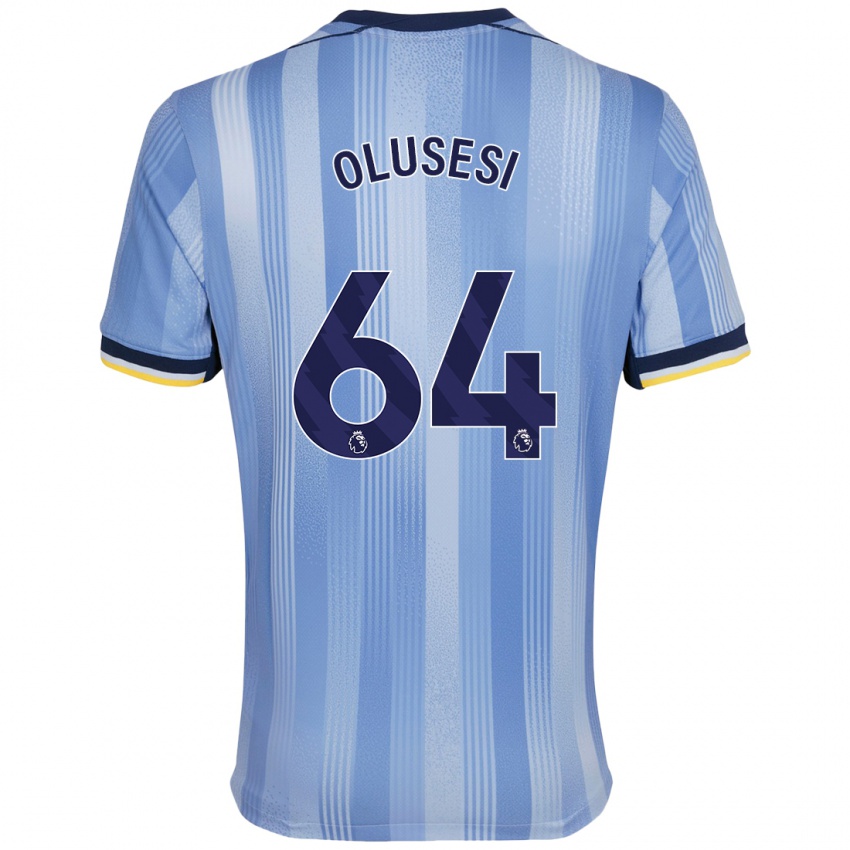 Niño Camiseta Callum Olusesi #64 Azul Claro 2ª Equipación 2024/25 La Camisa