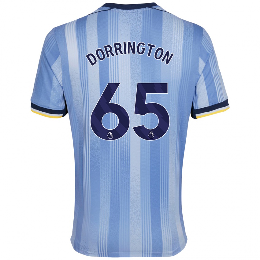 Niño Camiseta Alfie Dorrington #65 Azul Claro 2ª Equipación 2024/25 La Camisa