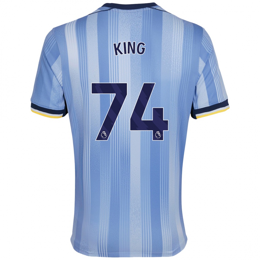 Niño Camiseta Maeson King #74 Azul Claro 2ª Equipación 2024/25 La Camisa