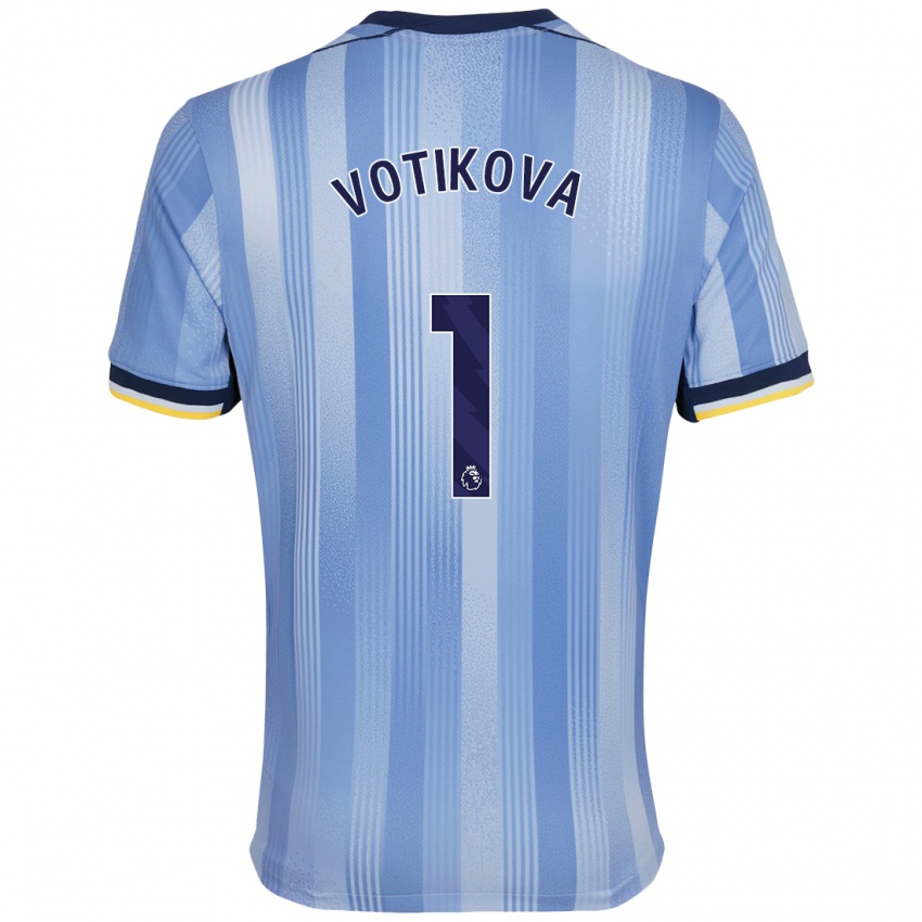 Niño Camiseta Barbora Votíková #1 Azul Claro 2ª Equipación 2024/25 La Camisa