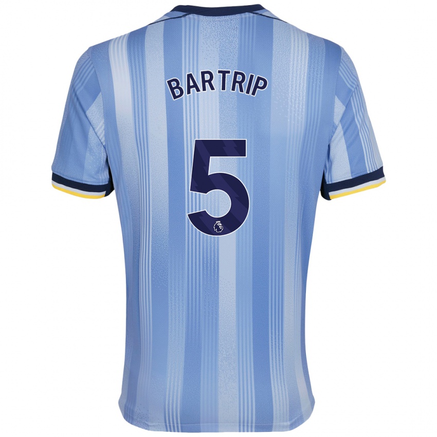 Niño Camiseta Molly Bartrip #5 Azul Claro 2ª Equipación 2024/25 La Camisa