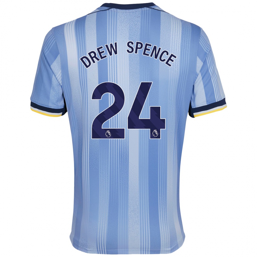 Niño Camiseta Drew Spence #24 Azul Claro 2ª Equipación 2024/25 La Camisa