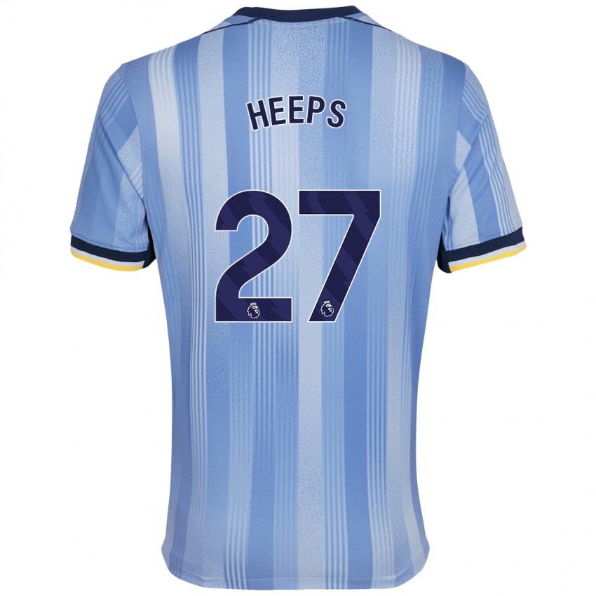 Niño Camiseta Eleanor Heeps #27 Azul Claro 2ª Equipación 2024/25 La Camisa