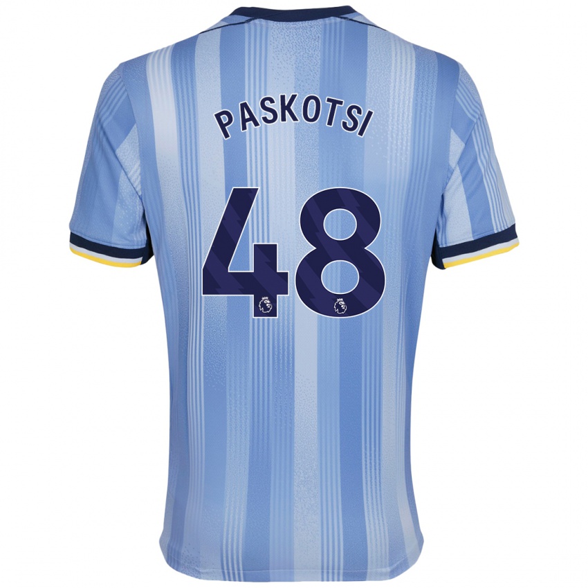 Niño Camiseta Maksim Paskotsi #48 Azul Claro 2ª Equipación 2024/25 La Camisa