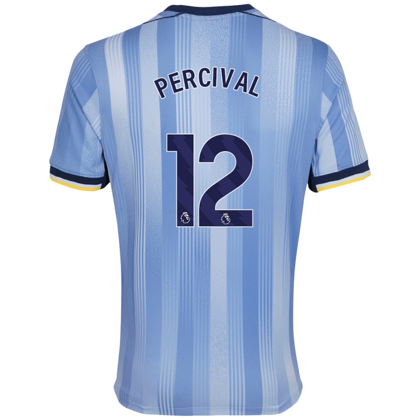 Niño Camiseta Ria Percival #12 Azul Claro 2ª Equipación 2024/25 La Camisa