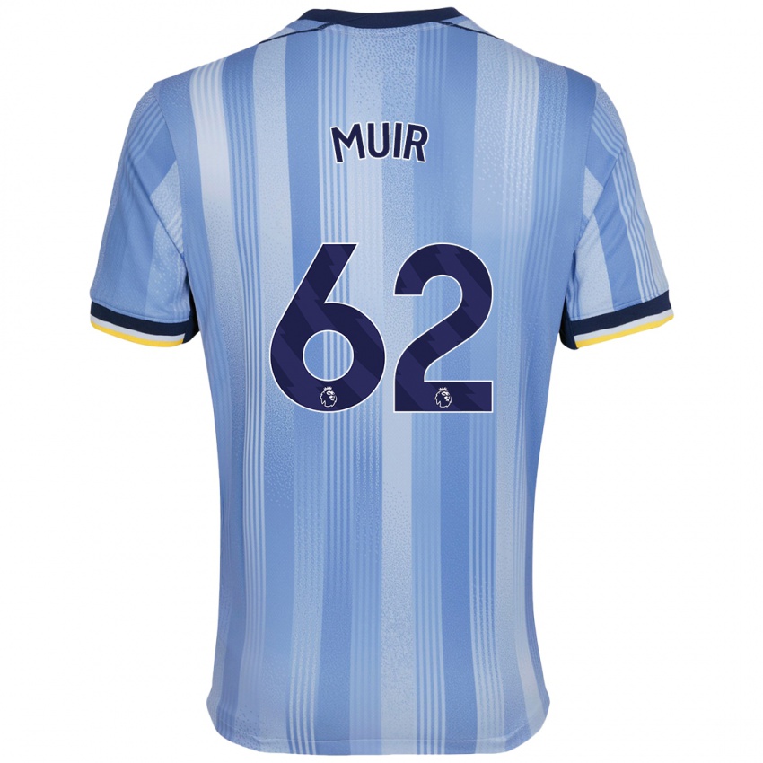 Niño Camiseta Marqes Muir #62 Azul Claro 2ª Equipación 2024/25 La Camisa