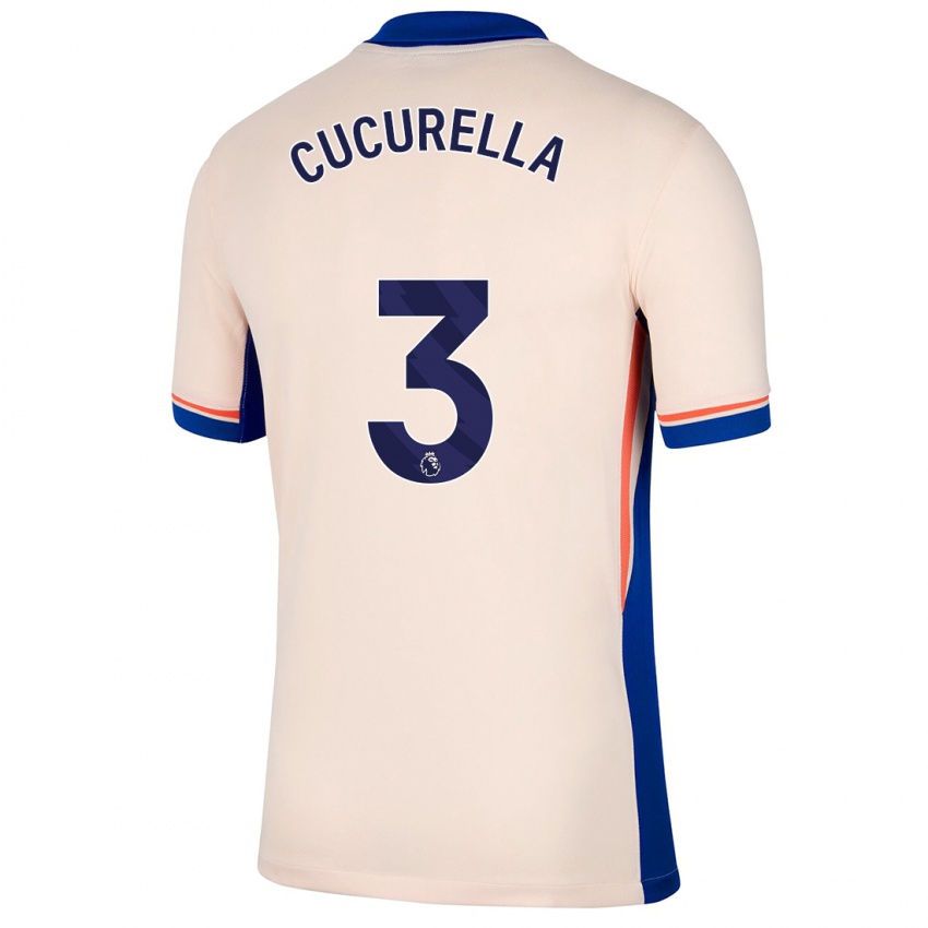 Niño Camiseta Marc Cucurella #3 Beige Claro 2ª Equipación 2024/25 La Camisa