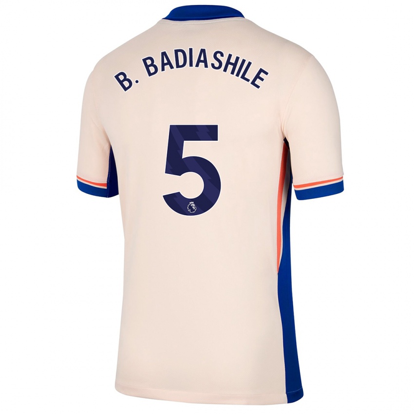 Niño Camiseta Benoît Badiashile #5 Beige Claro 2ª Equipación 2024/25 La Camisa