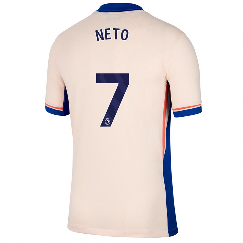 Niño Camiseta Pedro Neto #7 Beige Claro 2ª Equipación 2024/25 La Camisa