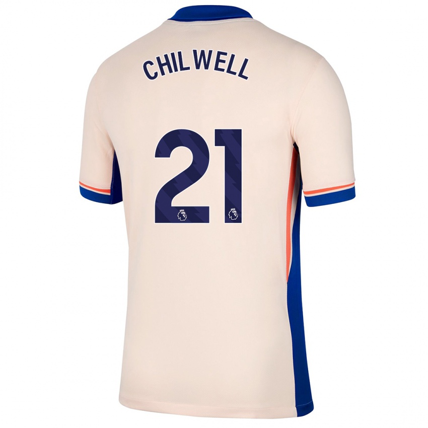 Niño Camiseta Ben Chilwell #21 Beige Claro 2ª Equipación 2024/25 La Camisa