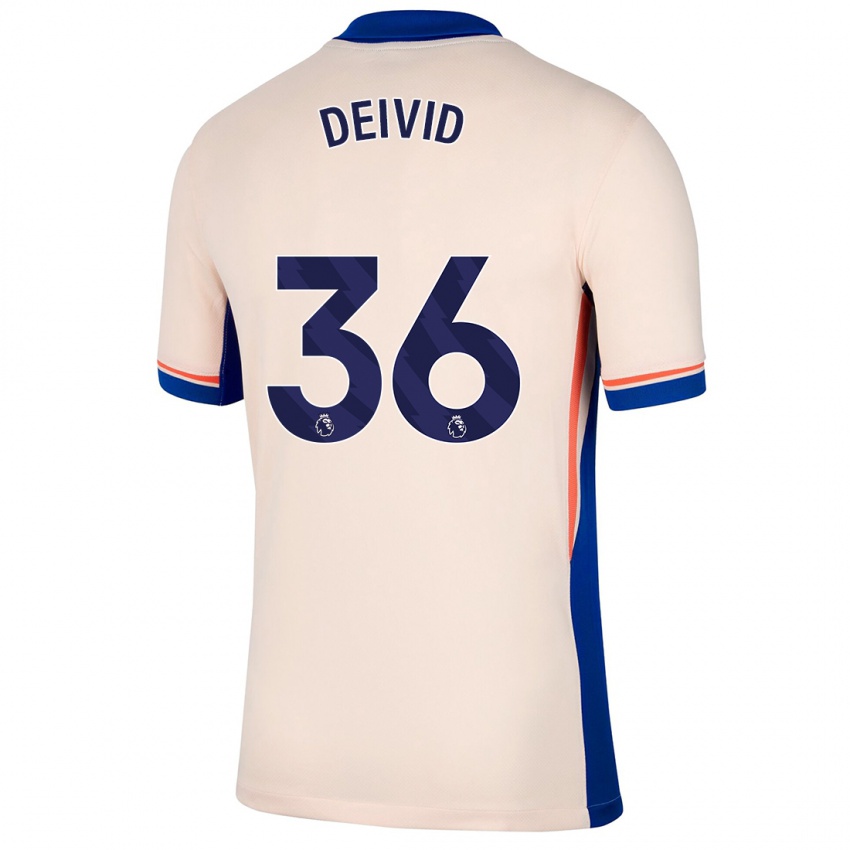 Niño Camiseta Deivid Washington #36 Beige Claro 2ª Equipación 2024/25 La Camisa