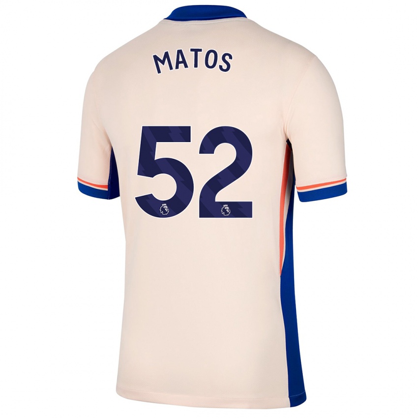 Niño Camiseta Alex Matos #52 Beige Claro 2ª Equipación 2024/25 La Camisa